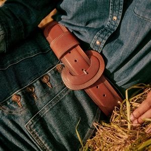 Sezane Jones Belt Heritage Leather never worn